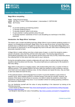 Magic mirror lesson plan - ESOL Nexus