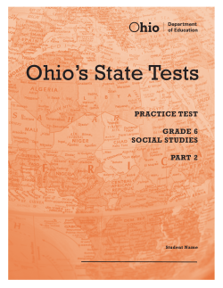 Grade 6 Social Studies Part 2 Practice Test