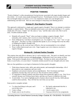 STUDENT SUCCESS STRATEGIES