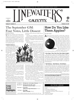 The September GM: Four Votes, Little Dissent