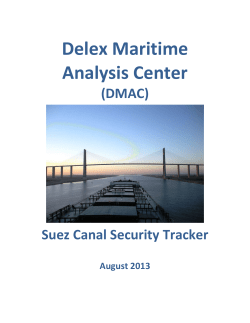 Custom Research Study II: Suez Canal Security