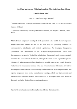 Are Fluorination and Chlorination of the