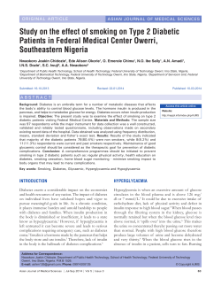 Study on the effect of smoking on Type 2 Diabetic Patients in