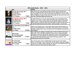 EHS Audio Books - 2015 - 2016