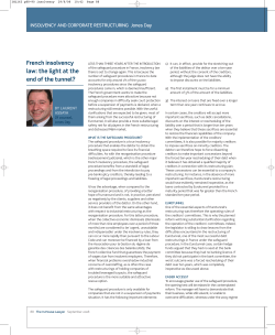 French Insolvency Law