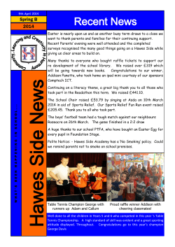 Hawes Side News - Hawes Side Academy