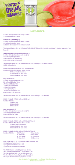 LEMONADE - frozendrinkmadness
