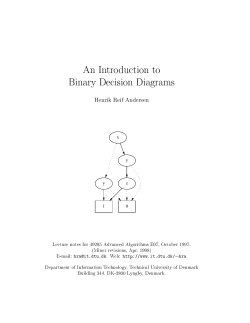 An Introduction to Binary Decision Diagrams