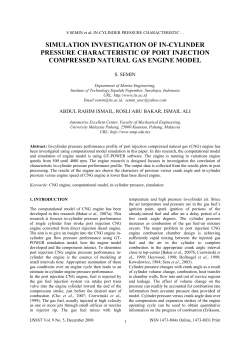 simulation investigation of in-cylinder pressure characteristic