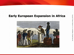 Early European Expansion in Africa