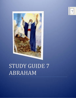 STUDY GUIDE 07 - Abraham - Mr. Sagona