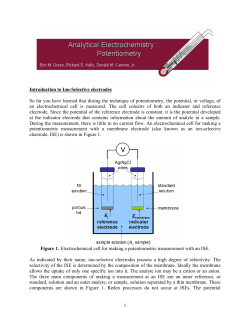 Introduction to Ion-Selective electrodes