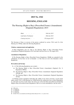 The Housing (Right to Buy) (Prescribed Forms) (Amendment