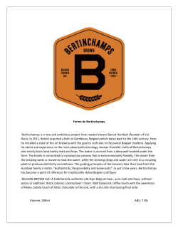 Ferme de Bertinchamps Bertinchamps is a new and ambitious