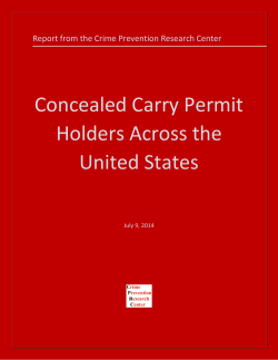 Concealed Carry Permit Holders Across the United States