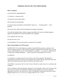 federal rules of civil procedure - Florida Association of Professional