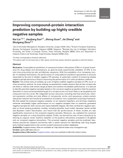 Improving compound&ndash;protein interaction