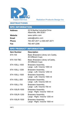 instructions rpd information rpd product information