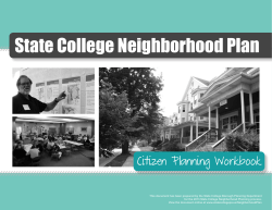 State College Neighborhood Plan
