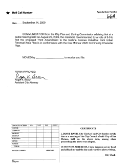 find the proposed Third Amendment to the Guthrie Avenue Industrial
