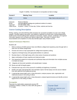 Writing Project: Research Report