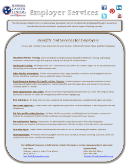 Employer Services information
