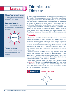 Distance and Direction Maps Geography