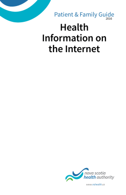 Health Information on the Internet