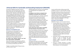 ENSSURE - Developing skills foresights