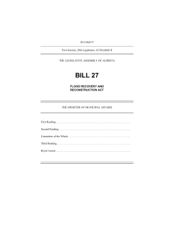 BILL 27 - Legislative Assembly of Alberta