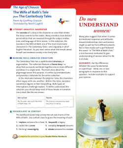 The Wife of Bath`s Tale