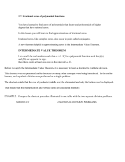 intermediate value theorem - Tutor