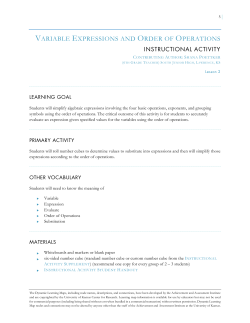 Lesson 2 - Kansas Assessment Program