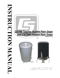 CS700 Rain Gauge - Campbell Scientific