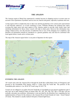 General information entering the Amazon