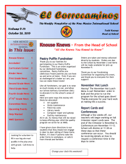 From the Head of School - New Mexico International School