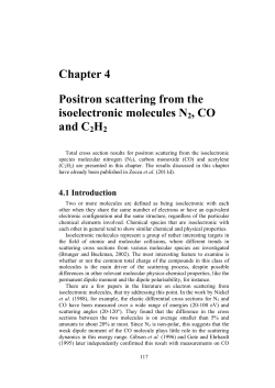Chapter 4 Positron scattering from the isoelectronic