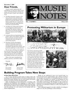 Building ProgramTakes New Steps Protesting Militarism in Europe