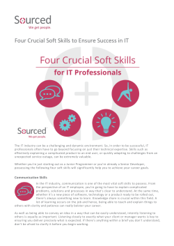 Four Crucial Soft Skills to Ensure Success in IT