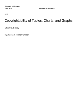 Copyrightability of Tables, Charts, and Graphs