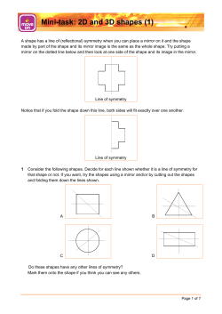 Mini-task: 2D and 3D shapes (1)