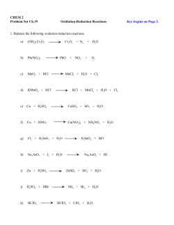 Redox Reactions