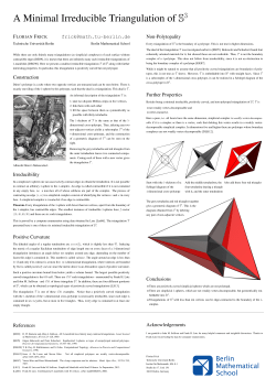 A minimal irreducible triangulation of S 3