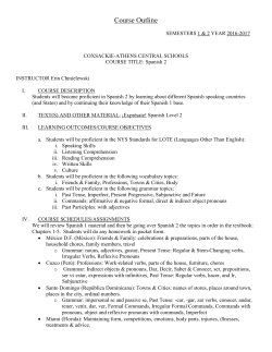 Course Outline - Coxsackie