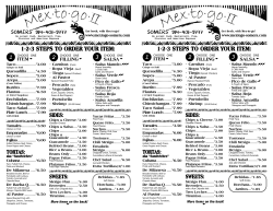 MENU! - Mex-to