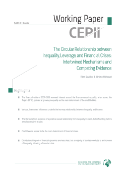 The Circular Relationship between Inequality, Leverage and
