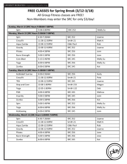 FREE CLASSES for Spring Break (3/12