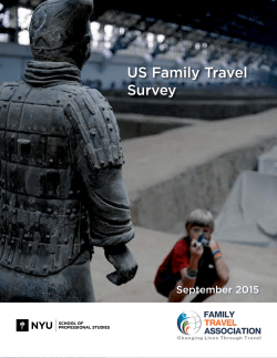 US Family Travel Survey - NYU School of Professional Studies