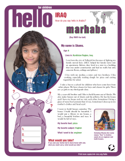 How do you say hello in Arabic?