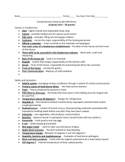 Culinary Arts &ndash; 50 points